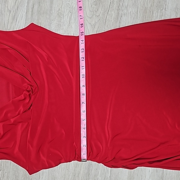 ✨️Gorgeous Dress Barn Red Hot Dress Size 10 - Picture 11 of 14